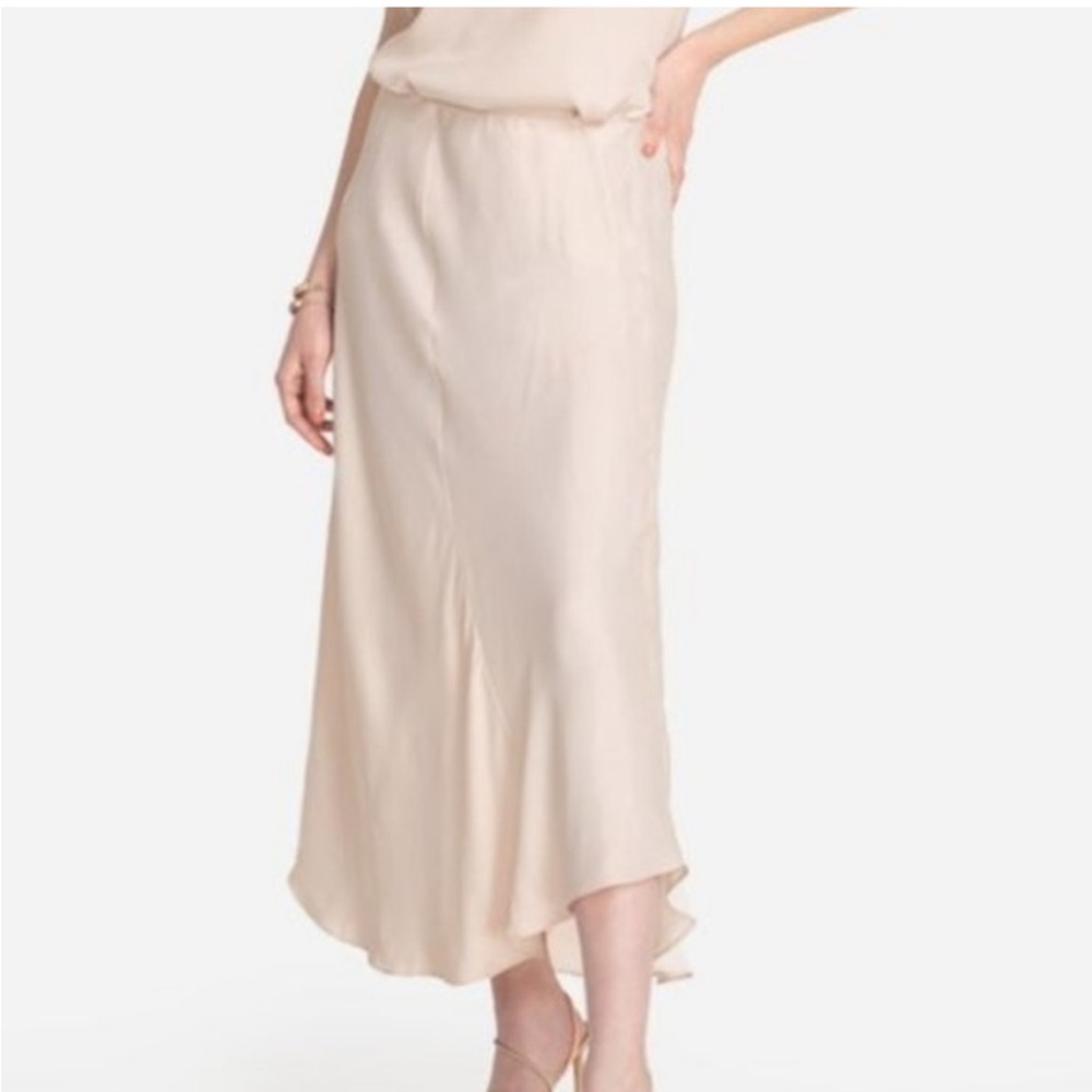 NEW JOHNNY WAS Calme Assymetrical Skirt Baby Pink SZ XL